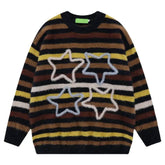 Round Neck Plush Embroidery Loose Sweater